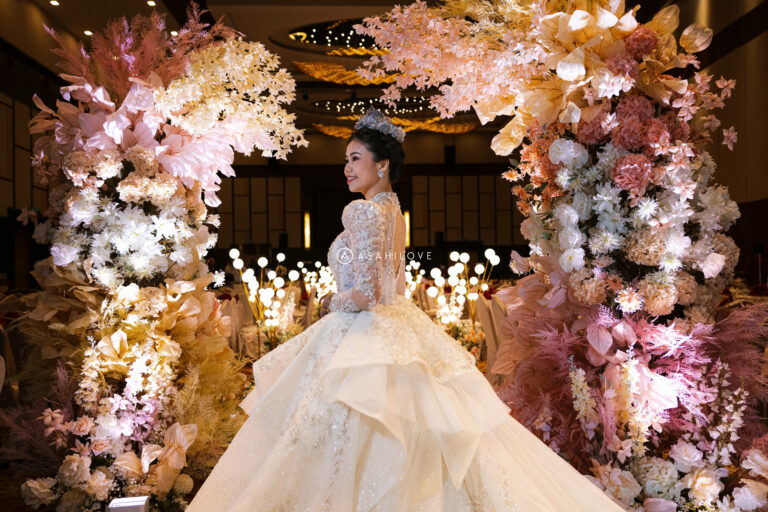 pasteltheme, hotel wedding reception decor-bryan & wendy